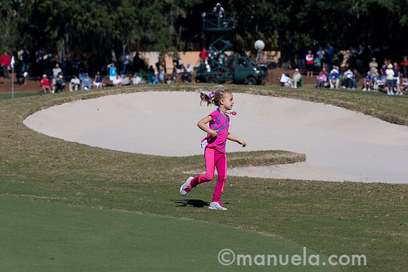 Tatum Irwin on the 9th fairway