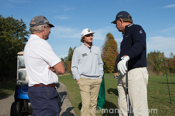 Nick Price with son Greg and friend