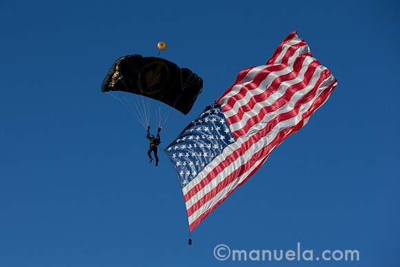 Parachute onto 18th Green