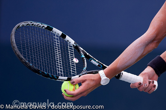Babolat racket of Julia Goerges (GER)