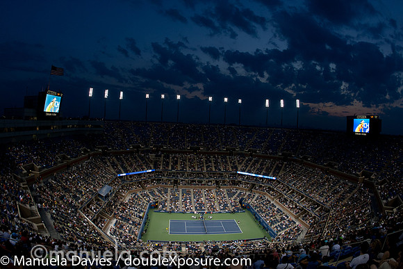 Ambiance Ashe Stadium with Ana Ivanovic (SRB)