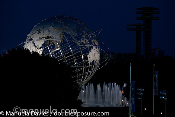 Unisphere at night