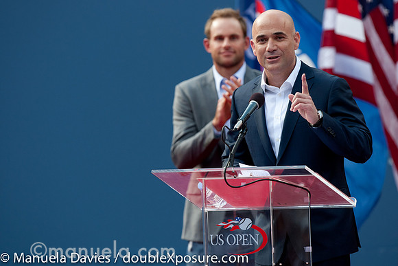 Andre Agassi and Andy Roddick