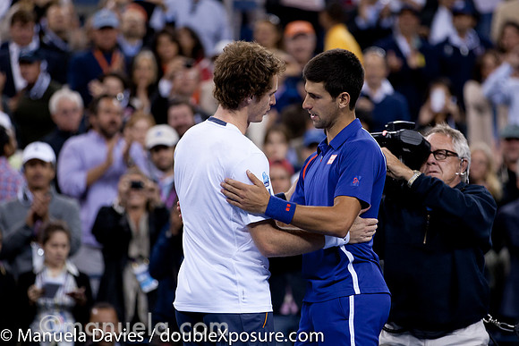 Andy Murray and Nova Djokovic (GBR SRB)
