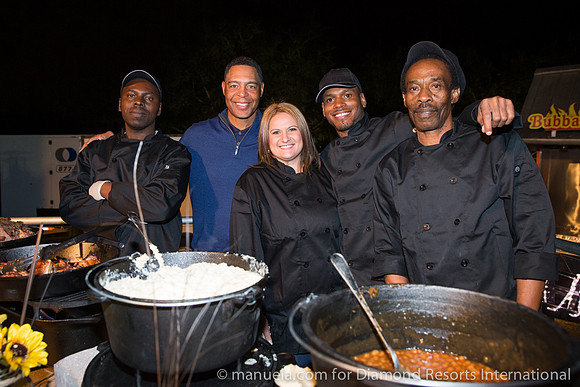 Marcus Allen with BBQ Crew