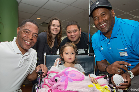 Marcus Allen and Richard Dent at Florida Hospital
