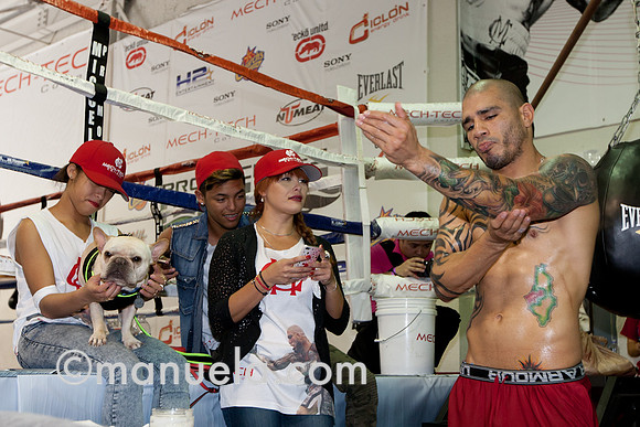 Miguel Cotto and wife Melissa at the Don Miguel Boxing Gym in Orlando