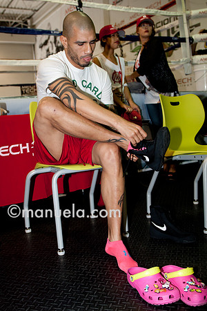 Miguel Cotto at the Don Miguel Boxing Gym in Orlando