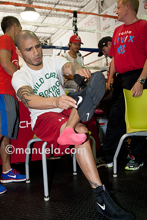 Miguel Cotto at the Don Miguel Boxing Gym in Orlando
