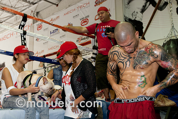 Miguel Cotto and wife Melissa at the Don Miguel Boxing Gym in Orlando