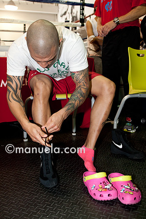 Miguel Cotto at the Don Miguel Boxing Gym in Orlando