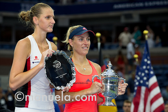 Angelique Kerber (GER) and Karolina Pliskova (CZE)