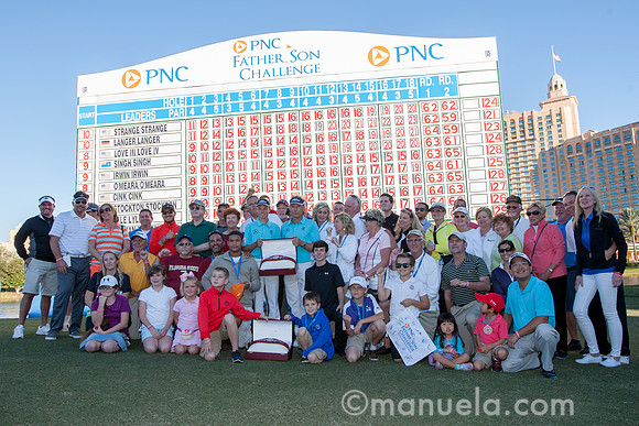 Bernhard and Jason Langer with fans