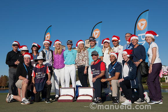 Bernhard and Jason Langer with friends and family