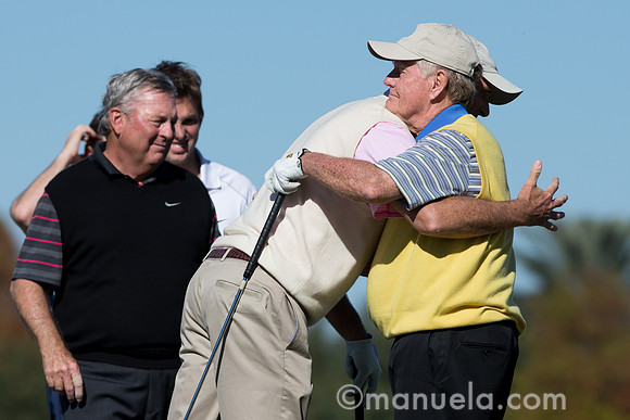 Jack Nicklaus and Jack Nicklaus II - Wadkins in background