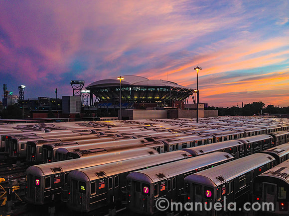 Sunset Subway Trains Stadium