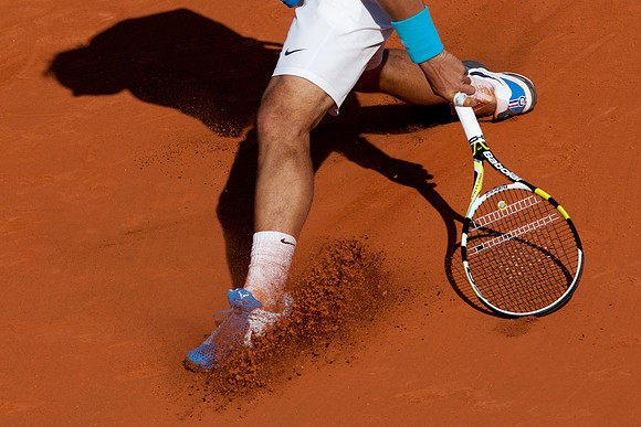 Ambiance - slide on red clay Rafael Nadal (ESP)